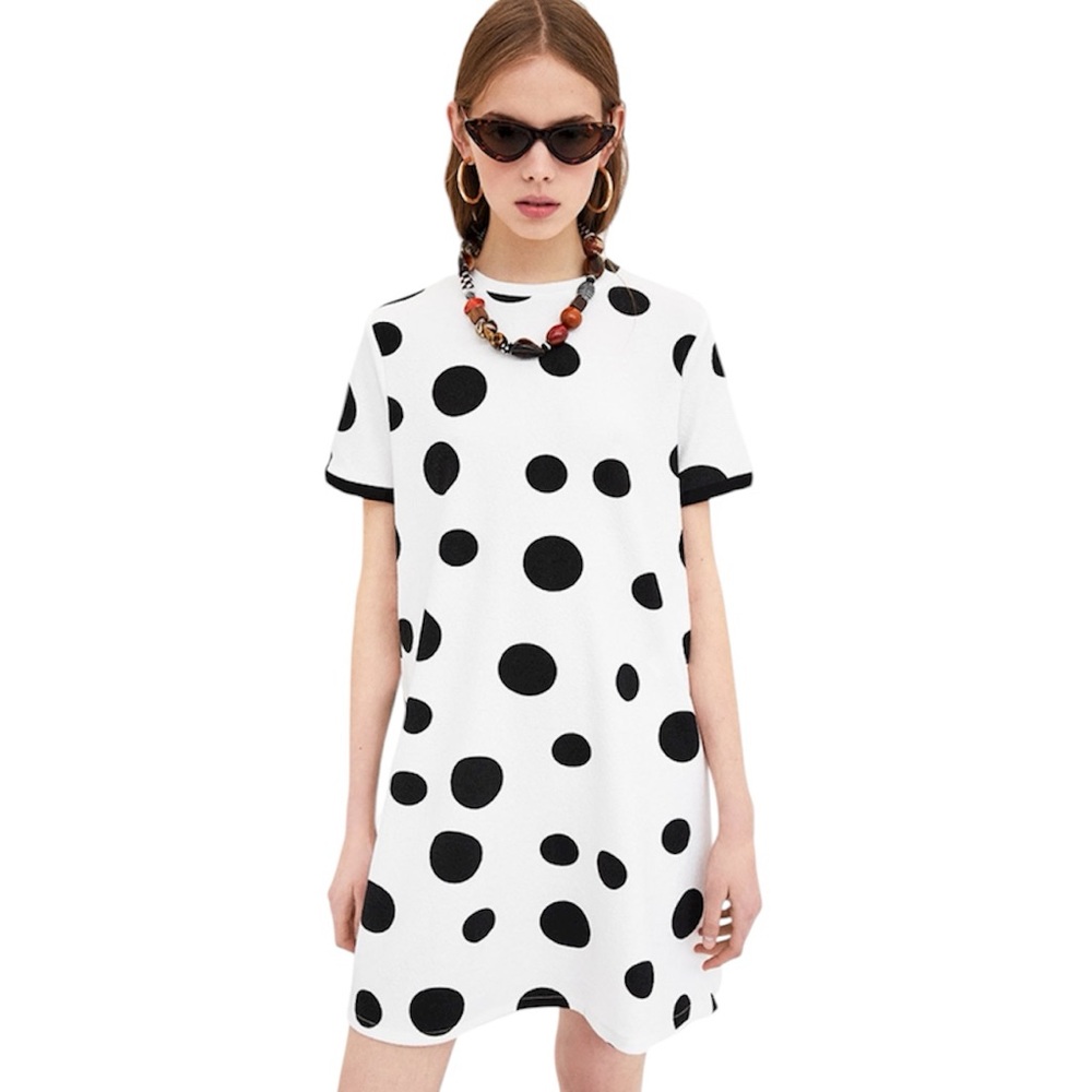 ZARA TRAFALUC Polka Dot Dress
